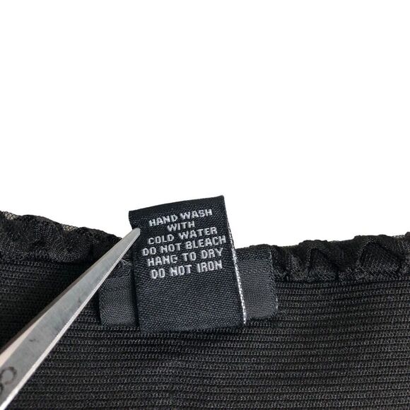 Rue 21 Skirt Womens XL Black Fishnet Mesh Pleated Lined Y2k Goth Grunge Witchy - Picture 10 of 16